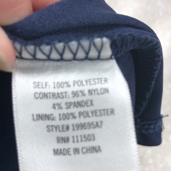 Miami Navy Blue Dress with Lace size Medium - Picture 7 of 8